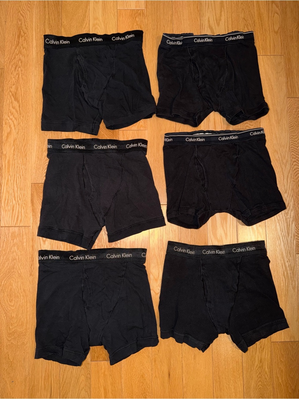 Calvin Klein Black Men's Boxer Briefs - Pack of 6